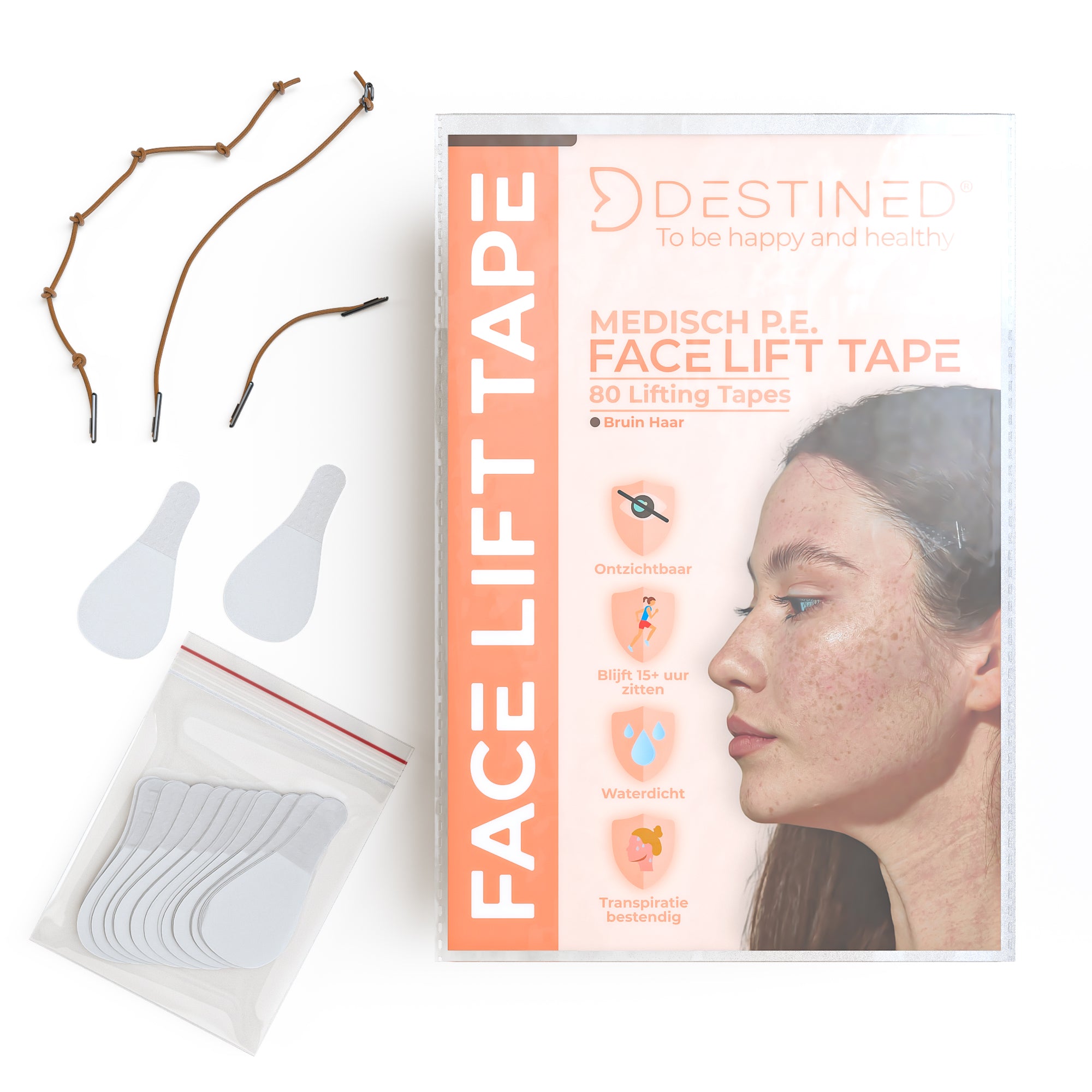 Facelift Tape Bruin haar