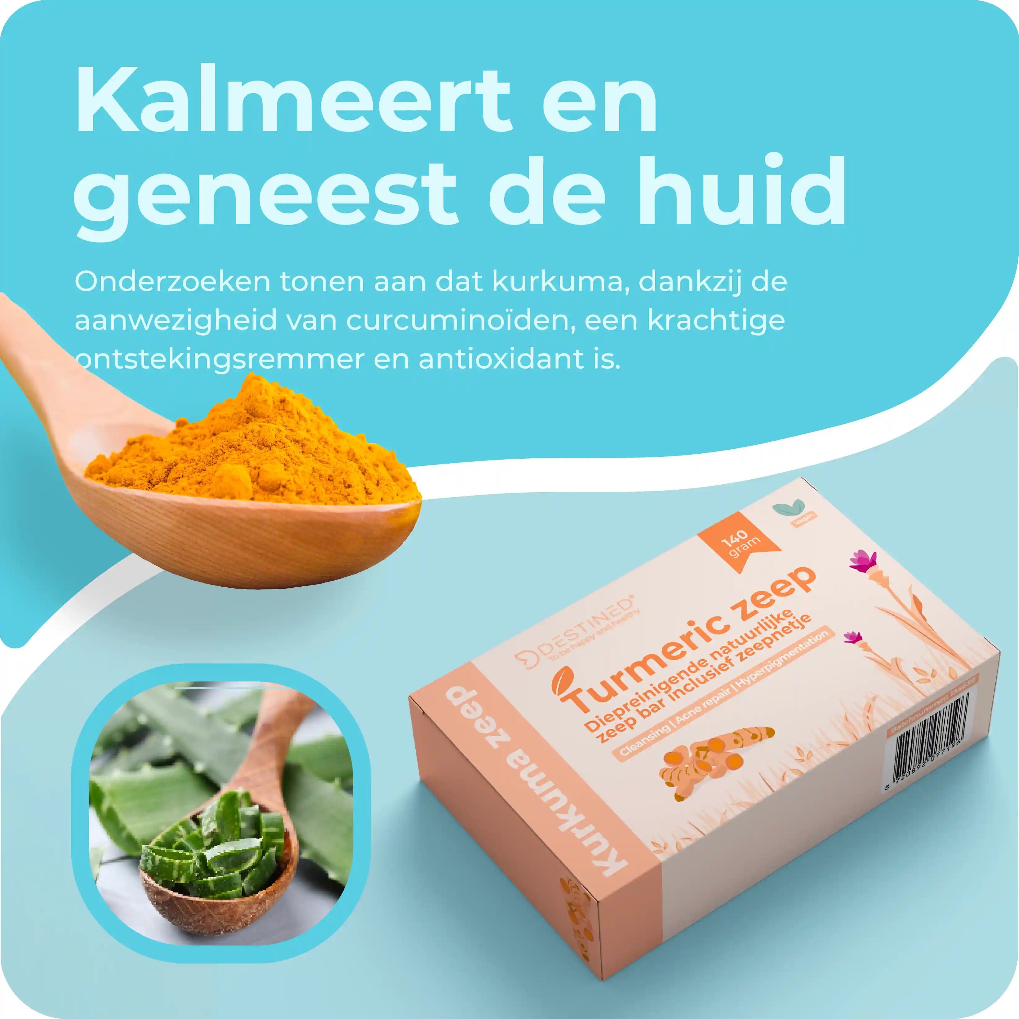 Q10 Kurkuma zeep | Collageen Booster Bar