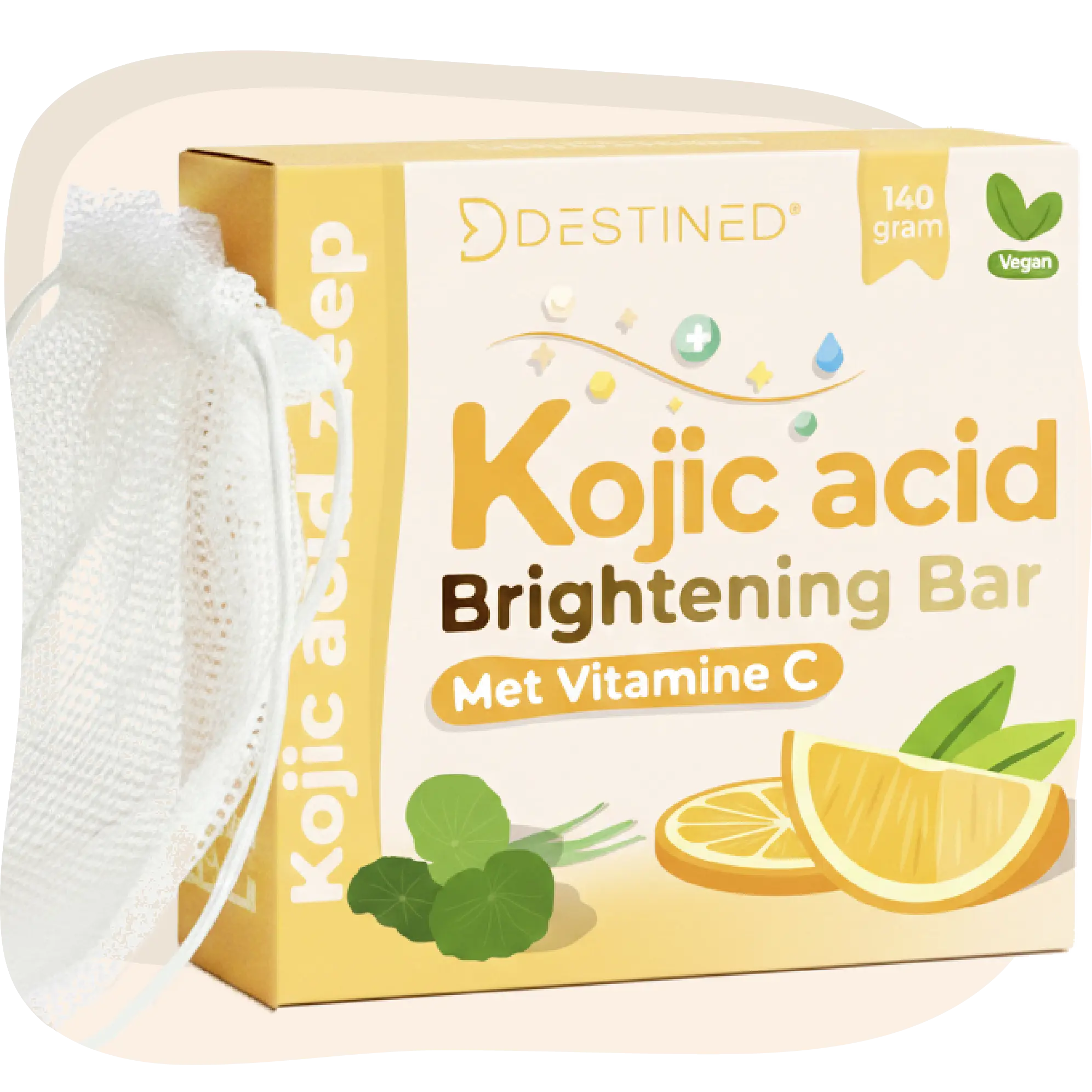 Kojic Acid zeep | Vitamine C Brightening Bar