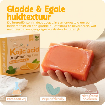 Kojic Acid zeep | Vitamine C Brightening Bar